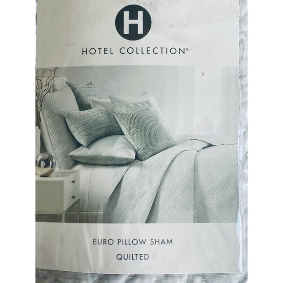 Hotel Collection Quilted Euro Pillow Sham 26" x 26" Layered Frame - Picture 3 of 5